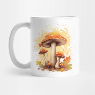 Simple Beautiful Watercolor Mushroom Mug